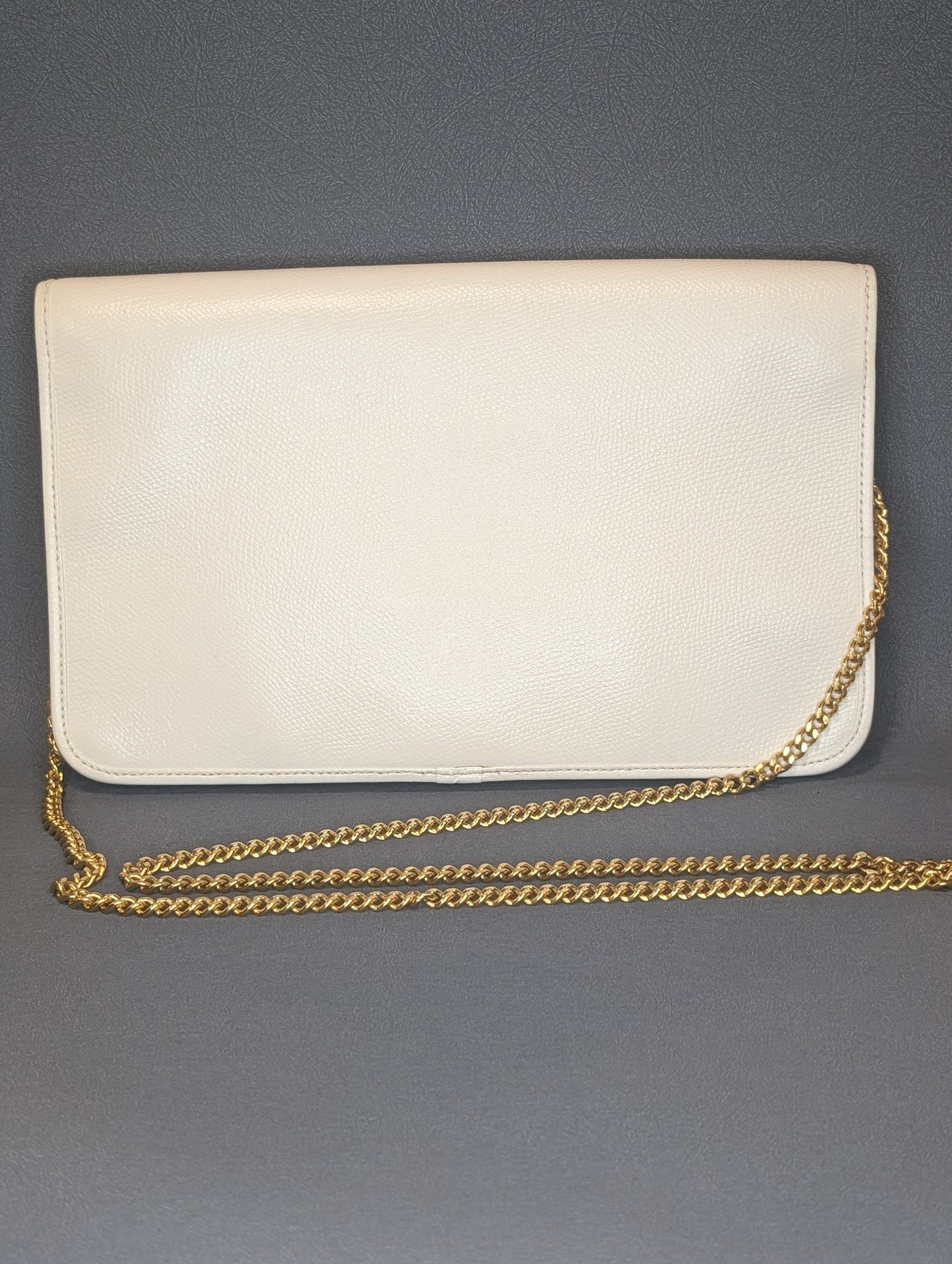 Dior white and gold WoC shoulder bag