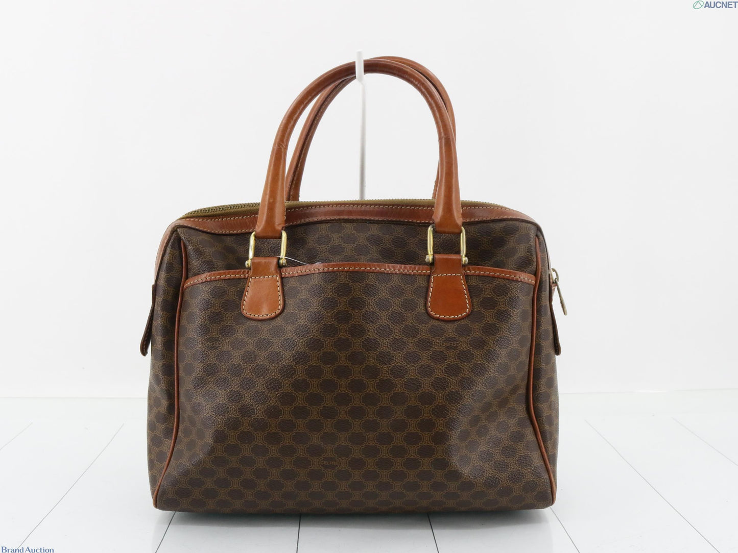 Celine Vintage Boston Macadam bag Brown leather