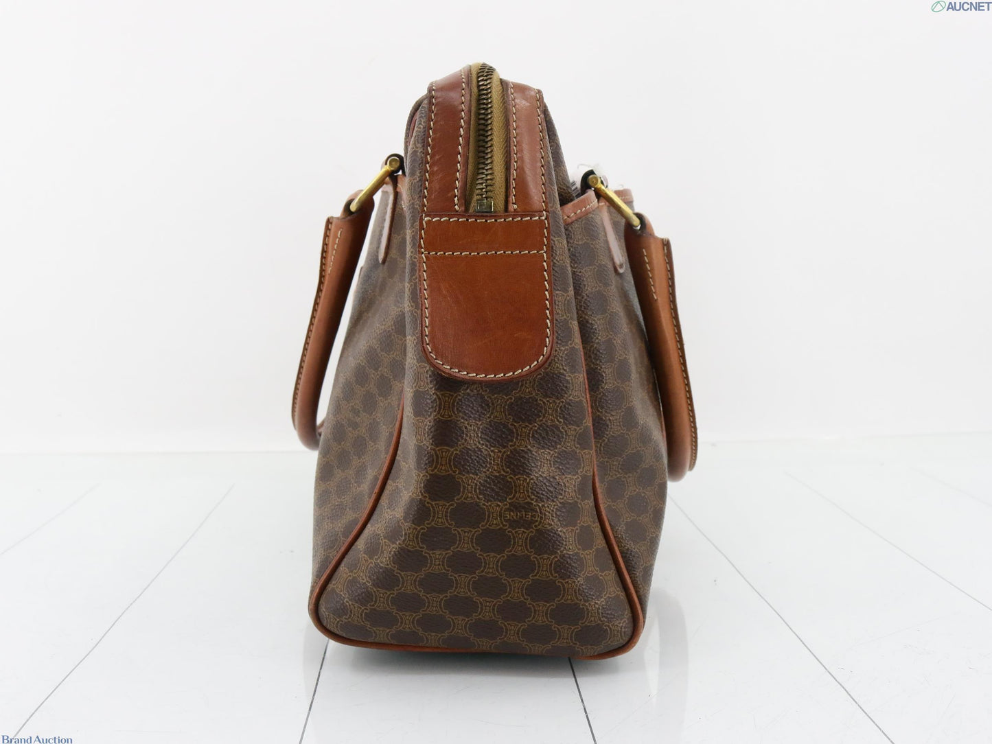 Celine Vintage Boston Macadam bag Brown leather
