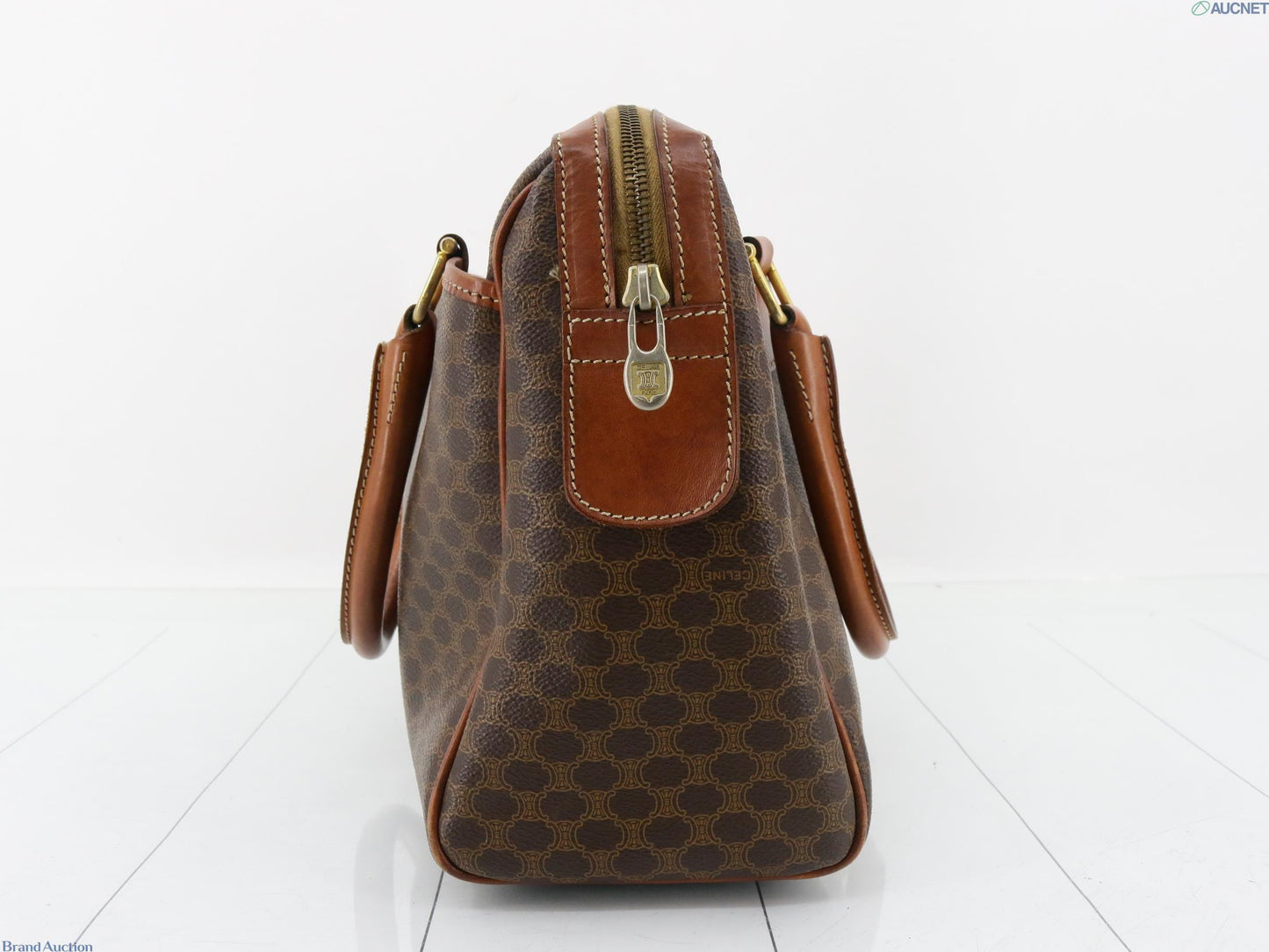 Celine Vintage Boston Macadam bag Brown leather