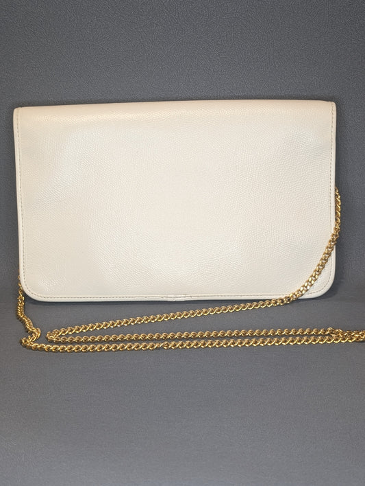 Dior white and gold WoC shoulder bag